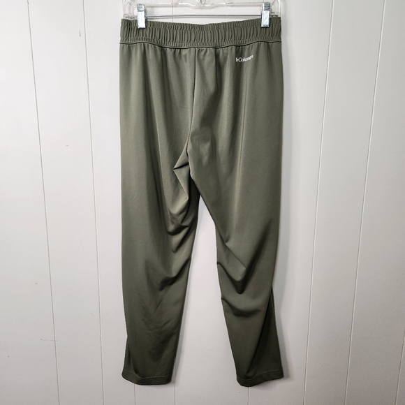 Columbia Green Pull On Pants Elastic Waistband Joggers Activewear Hiking Casual - Picture 2 of 11
